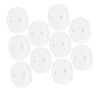 Beatifufu Tapas Para Enchufes a Prueba De Bebés Para Niños, 10 Unidades, Protección De Seguridad Eléctrica, Asa, Plástico Blanco, Uso Doméstico y Público