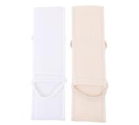 Beatifufu Toallas Exfoliantes de Baño Largas Dobles Caras 2 Piezas, Estropajos Naturales de Lufa para Fregar Espalda, Resistentes Secado Rápido, Uso Corporal y Ducha