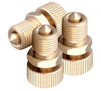 Beatifufu Tornillo purga compresor accesorio de bomba de alta presión válvula de purga de aire de cobre kit de 3 piezas para compresor de aire