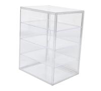 Beatifufu Vitrina para Pan Ajustable Transparente con Puerta Magnética Caja Almacenaje Acrílica para Pastelería Mostrador Cocina