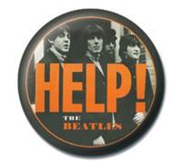 Beatles - Badges Orange Help (in 2,5 cm) by Pyramid International