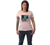 Beatles the - Officially Liscenced Product - Camiseta manga corta para mujer, Blanco (White), Medium Talla 10