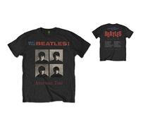 Beatles the - T-Shirt # L Black Unisex # American Tour 1964