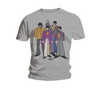Beatles - the - T-Shirt # L Grey Unisex # Yellow Submarine