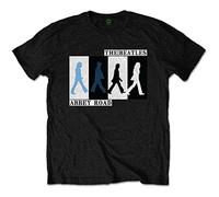 Beatles the - T-Shirt # L Unisex Black # Abbey Road Colours Crossing