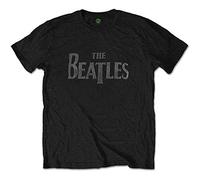 Beatles the - T-Shirt # M Unisex Black # Drop T Logo
