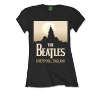Beatles the - T-Shirt # S Black Femmina # Liverpool, England