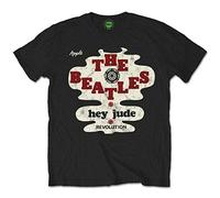 Beatles the - T-Shirt # S Black Unisex # Hey Jude/Revolution