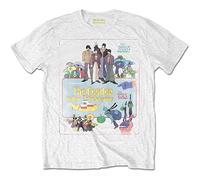 Beatles - the - T-Shirt # S Unisex White # Yellow Submarine Vintage Movie Poster