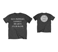 Beatles the - T-Shirt # Xl Grey Unisex # Splhcb With Drum