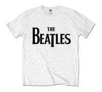 Beatles the - T-Shirt # Xs Kids White # Drop T Logo