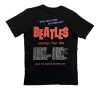 Beatles the - T-Shirt # Xxl Black Unisex # American Tour 1964