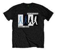 Beatles the - T-Shirt # Xxl Unisex Black # Abbey Road Colours Crossing