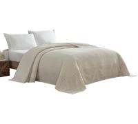 Beatrice Home Fashions Beatriz casa Modas Canal Chenilla Colcha, Chenilla, Crema, Matrimonio