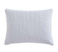 Beatrice Home Fashions Channel Colcha de Chenilla, Algodón, Blanco, Standard Sham