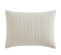 Beatrice Home Fashions Channel Colcha de Chenilla, Algodón, Crema, 20" x 26"