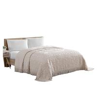 Beatrice Home Fashions Colcha de Chenilla Medallion Queen, Blush