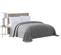 Beatrice Home Fashions Colcha de felpilla, algodón, Gris, tamaño King