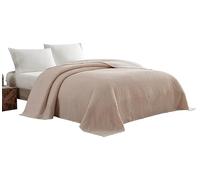 Beatrice Home Fashions Colcha de felpilla, algodón, Rubor, tamaño Queen