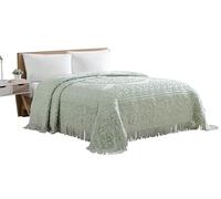 Beatrice Home Fashions Colcha de felpilla, Color Salvia, tamaño King