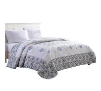Beatrice Home Fashions Ligero, para Todas Las Estaciones, poliéster, Azul, Queen