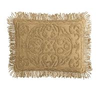 Beatrice Home Fashions Medallón de Chenilla, Funda estándar, Oro