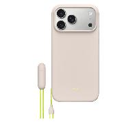 Beats Funda con cordón y soporte integrado, MagSafe, Control de cámara, acabado mate e interior de microfibra para iPhone 17 Pro Max - Gris Caliza