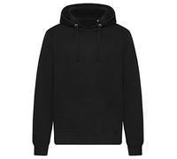 Beats & More Sudadera con capucha de alta calidad, color negro, manga larga, 80% algodón y 20% poliéster, para hombre y mujer, 5XL