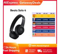 Beats Solo 4-auriculares inalámbricos, audífonos intrauditivos con Bluetooth, compatibles con Apple y Android, con hasta 50 horas de duración de la batería Slate Blue