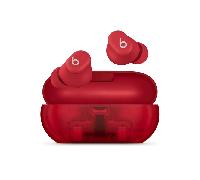 Apple Auriculares Beats Solo Buds – Bluetooth, 18 h autonomía, Micrófono – Rojo Transparente