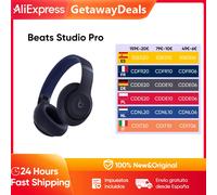 Beats Studio Pro-auriculares inalámbricos con Bluetooth, dispositivo con cancelación activa de ruido, hasta 40H de tiempo de escucha, Compatible con Apple y Android Black and Gold