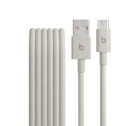 Beats USB-A a USB-C Cable trenzado (1,5 m), carga rápida, diseño duradero que no se enreda, permite cargar dispositivos Apple y Android con USB-C - Gris Tormenta