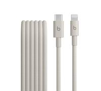 Beats USB-C a Lightning Cable trenzado (1,5 m), carga rápida, diseño duradero que no se enreda, permite cargar dispositivos Apple con puerto Lightning - Gris Tormenta