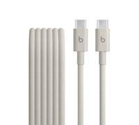 Beats USB-C a USB-C Cable trenzado, carga rápida, diseño duradero que no se enreda, permite cargar dispositivos Apple y Android (1,5 m) - Gris Tormenta