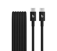 Beats USB-C a USB-C Cable trenzado (1,5 m), carga rápida, diseño duradero que no se enreda, permite cargar dispositivos Apple y Android con USBC - Negro Carbón