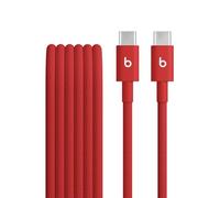 Beats USB-C a USB-C Cable trenzado, carga rápida, diseño duradero que no se enreda, permite cargar dispositivos Apple y Android (1,5 m) - Rojo Fuego