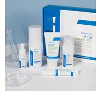 BeauBase Set de Cuidado Facial con Acido Hialurónico, Set Regalo 5 Piezas | Cuidado de la Piel Mujer, Skincare Kit con Leche Limpiadora Facial Tónico Crema para Ojos Suero y Crema Facial