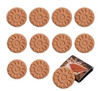 BeauFairy 10 Piezas Ahorro de Azúcar Moreno de Terracota, Contenedor de Azúcar Moreno y Suavizante, Reutilizable Ahorrador Pan, Contenedor de Azúcar Moreno y Suavizante, Arcilla Marrón, 002