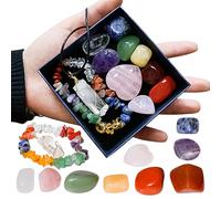 BeauFairy 11PCS Conjuntos de Cristales Curativos, Piedras de Chakra Cristal Curativo Natura, Piedras Preciosas Minerales Energeticas Protectoras, para Meditación, Equilibrio de Chakras, Reiki, Energy