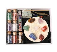 BeauFairy 19PCS Conjuntos de Cristales Curativos, Piedras de Chakra Cristal Curativo Natura, Piedras Preciosas Minerales Energeticas Protectoras, para Meditación, Equilibrio de Chakras, Reiki, Energy