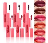 BeauFairy 6 Colores Despegar La Mancha de Labio, Lip Tint Peel Off,Tattoo Magic Color Lip Gloss Sets, Tinte de Labios Resistente al Agua, Lipstick Larga Duración para Mujeres Niñas, Lip Tattoo 179