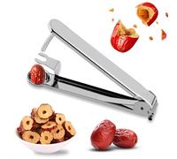 BeauFairy Deshuesador de Cerezas, Deshuesador de Aceitunas de Acero Inox, Descorazonador de Frutas Duradero, Corer Pitter Herramienta para Hacer Pastel de Cerezas, Mermelada, Jugo, 001