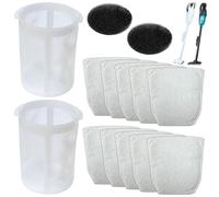 Beaufan 1 juego de accesorios para aspiradora Makita CL100, 106, 180, 183, DCL180, incluye 10 filtros 443060-3, 2 prefiltros 451208-3 y 2 filtros de espuma