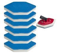 Beaufan Pack de 6 recambios de repuesto para fregona de baño y bañera, compatible con Vileda Bath Magic Bad Esponja multisuperficie