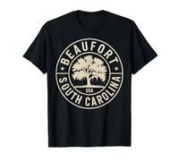 Beaufort South Carolina Stamp - Insignia de Recuerdo de Viaje Camiseta