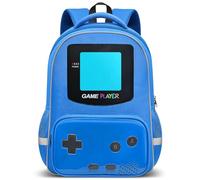Beaulyn Mochila para niños para la escuela, mochila escolar para niños para estudiantes de primaria y secundaria, mochila de videojuegos de 17 pulgadas para laptop, Game-blue, One Backpack