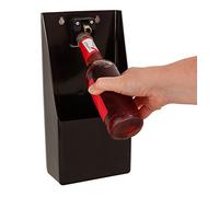 Beaumont plástico tm pub barra de pie / abrelatas de la botella montado en la pared y catcher, negro, 30 cm x 15,2 cm x 8,6 cm