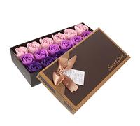 Beaupretty 1 Caja De Jabón De Rosas Perfumado Flores De Simulación Decoración De Jabón Para Baño
