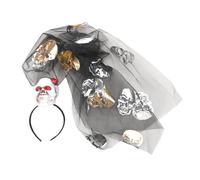 Beaupretty 1 Diadema De Halloween Banda Para La Cabeza Diadema De Gasa De Red Aro Para El Cabello Accesorios Para El Cabello De Fiesta Tocado De Cosplay