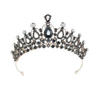 Beaupretty 1 Diadema De Novia Con Barroca Retro Tocado De Boda De Cristal Accesorio Para Fotos.